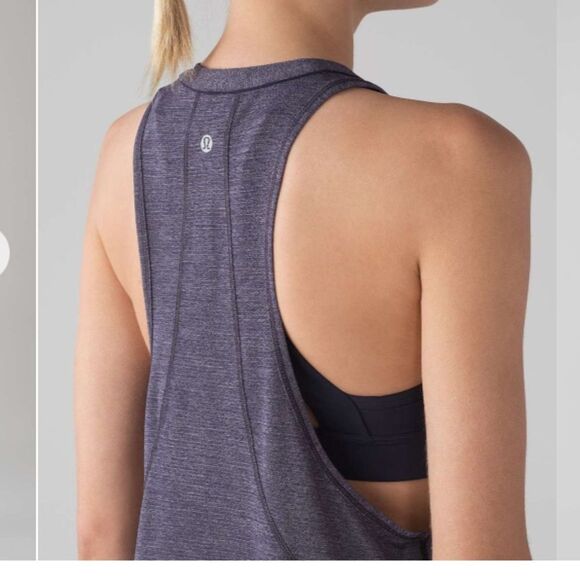 Lululemon Midnight Navy Sleeveless Run Workout Lightweight Pace Perfect Tank 4 - Picture 2 of 8